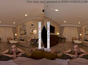 imagine this naughty petite blonde anna claire clouds riding you hard in vr