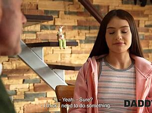 daddy4k skinny army girl tight pussy r&r fuck