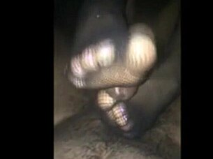 Outdoor Footjob Tease Turns Into Ripped Clothes Hardcore Fuck