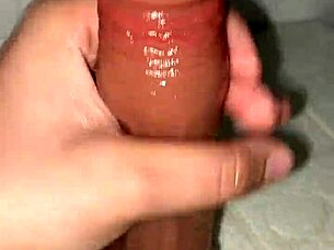 i handstroke my dildo till it throbs hard
