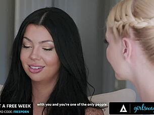 Conflicted Lesbian Holly Day Consults Caring Milf Serene Siren