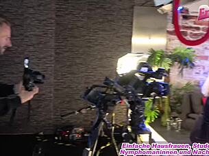 german bbw milf model fucked during backstage photoshoot casting