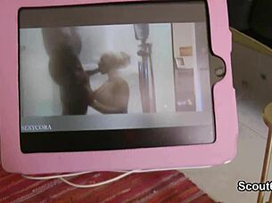 german teen caught masturbating gives dirty talk jerk off instructions