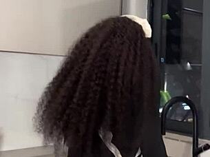 hey boss, catch your ebony maid riding cock wildly?