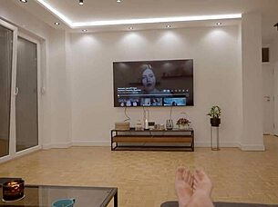 tricked blonde to flash tits then fuck tight pussy