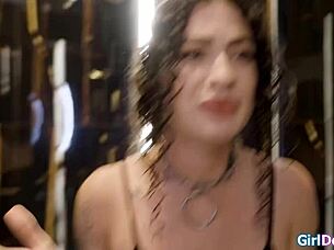 lesbian babes kiss finger lick pussy and squirt to intense orgasms