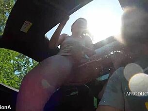 I wet panties golden shower car mouthful