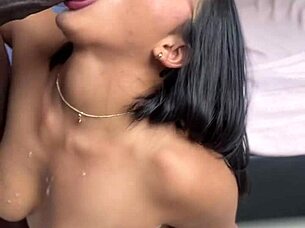 Amateur couple deepthroat blowjob cum all for me alone