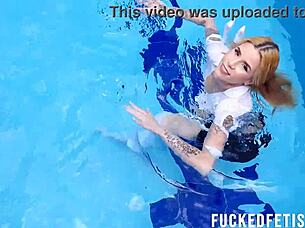 skinny sexy ashlee rose teases small tits big ass at pool 🌊😍