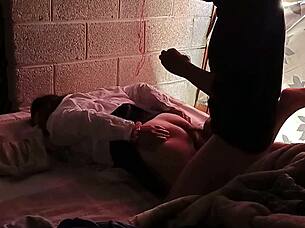 Student sneaks hidden cam anal with stepdad voyeur HD