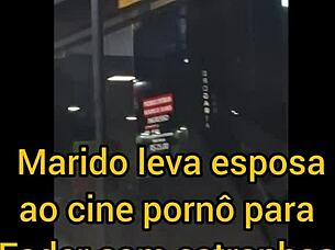 CORNO watches REDHEAD WIFE suck CUM in PUBLIC TOILET