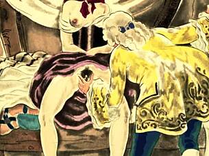wow check out these vintage erotic retro drawings!