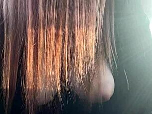 look at these big juicy tits bouncing, italian milf artemisia love solo show!