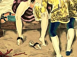 wow check out these vintage erotic retro drawings!