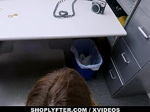 Curvy Shoplifter Paige Owens Punished By Officer Cock!
