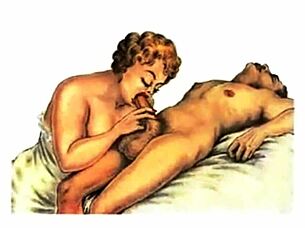 wow check out these vintage erotic retro drawings!