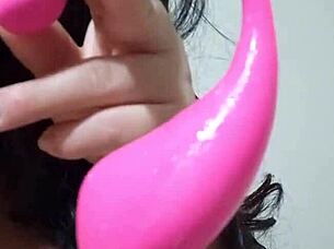 chubby brazilian sits on dildo front and back orgasming hard