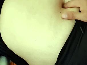 i can't resist fingering this curvy milf's sexy belly