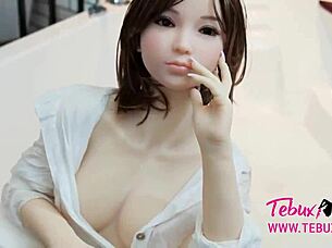 my asian japanese fuck doll's tits hotter than ex love doll ya know