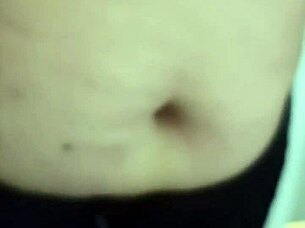 i can't resist fingering this curvy milf's sexy belly