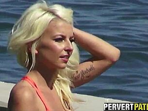 imagine spying this big tit blonde getting pounded outdoors in hidden pov