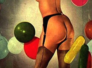 Vintage Christmas erotic fantasy explodes with retro passion!
