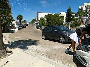 Young Sexy Girl Outdoor Car Sex Old Young Public