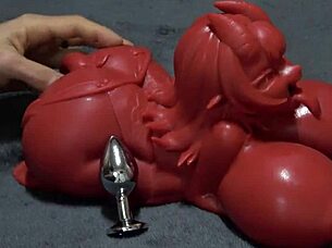 two demons clash as i devour cum dripping from her doll's mouth hungrily
