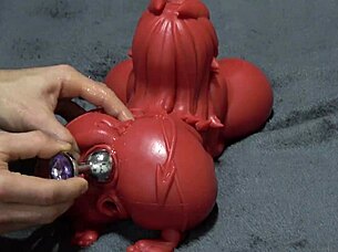 two demons clash as i devour cum dripping from her doll's mouth hungrily