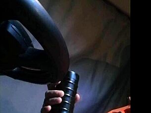 gazzadomm's fleshlight handjob fun inside truck