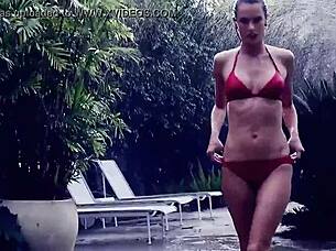 alessandra ambrosio teases with sexy latina striptease undressing slowly 🔥