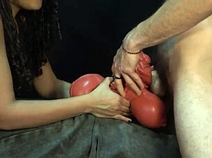 two demons clash as i devour cum dripping from her doll's mouth hungrily