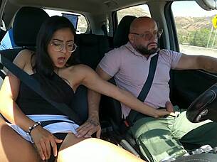Young Sexy Girl Outdoor Car Sex Old Young Public