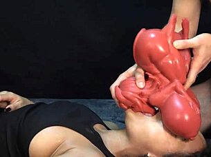 two demons clash as i devour cum dripping from her doll's mouth hungrily