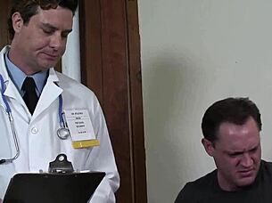 busty blonde nurse's juicy ass drilled doggystyle by hung doctor cumshot