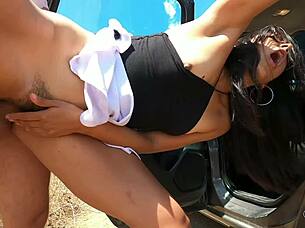 Young Sexy Girl Outdoor Car Sex Old Young Public