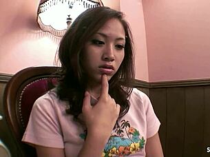 asian teen masturbates chats first blowjob cum swallow 😩💦