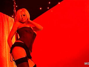 strip club turns wild with three milfs anal orgy clients no condom