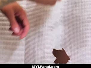 natasha nice big tits milf anal shower fuck bent over surprise