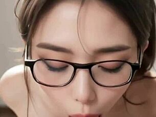 inexperienced asian girl's first time blowjob oral sex collection on partner