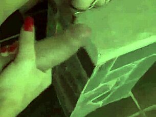 yo, this foxy blonde shemale is stroking her schlong like crazy