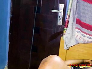 naughty bbw roommate hardcore fucked big dick after college dorm return