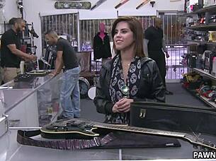 Pawnstar hooks up with rockstar in xxx pawn shop for big cock reality fuck