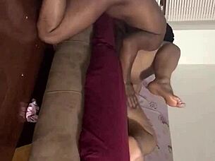 i'm wildly riding basil's monster long black cock cowgirl