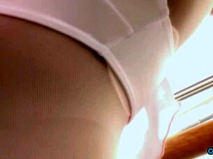 Skinny ballerina bitch poses naked fingering puffy clit to orgasm