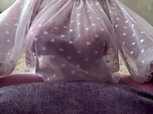 My Saggy Big Natural Boobs Tease From Chubby Mature Milf