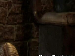 blonde slave's beautiful body got me so hot umm