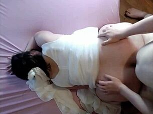 big cumshot blasts horny bride's fat ass 💦🍑😈