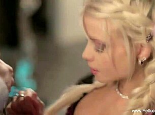 hey beautiful german blonde maid, secret blowjob with cum swallow fun 😘💦
