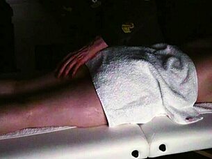This cute couple gives her a relaxing foot massage turning steamy